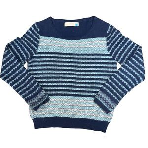 Anthropologie Sparrow Fair Isle Wool Sweater Size L